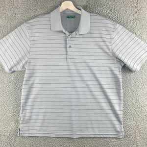 Pro Tour Shirt Mens‎ Extra Large Gray Stripe Coolplay Golf Polo Golfer Casual